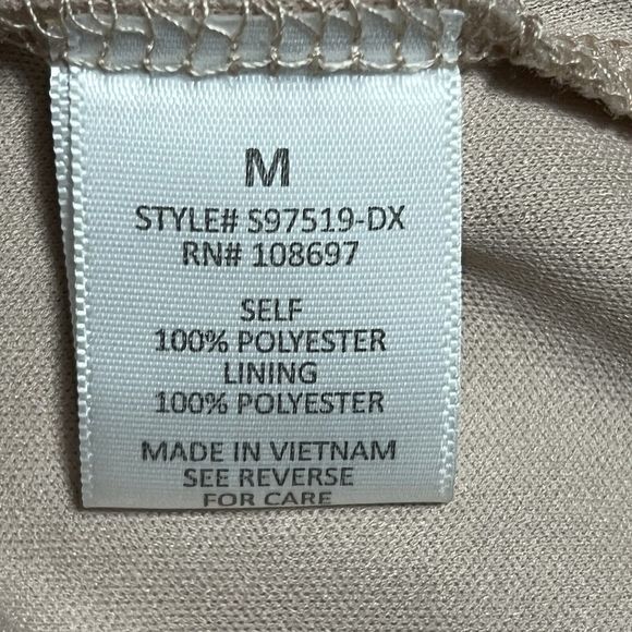 Alice Blue Skirt Women's M Tan Animal Print Snakeskin Midi A-line Slit Hem Lined - Picture 8 of 14